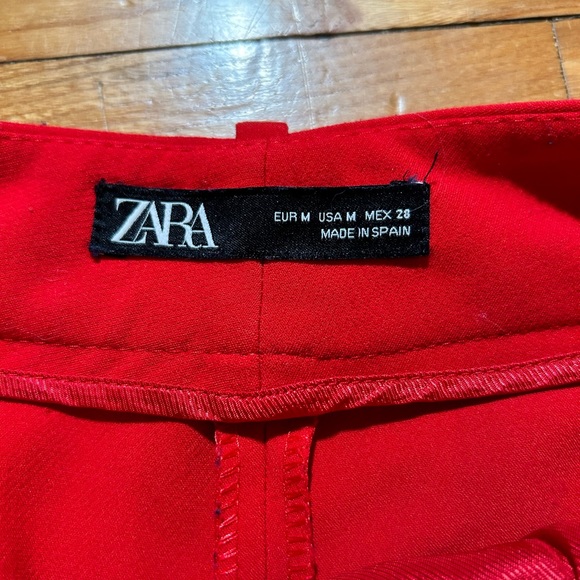 Zara Red Trouser - M - Picture 2 of 4
